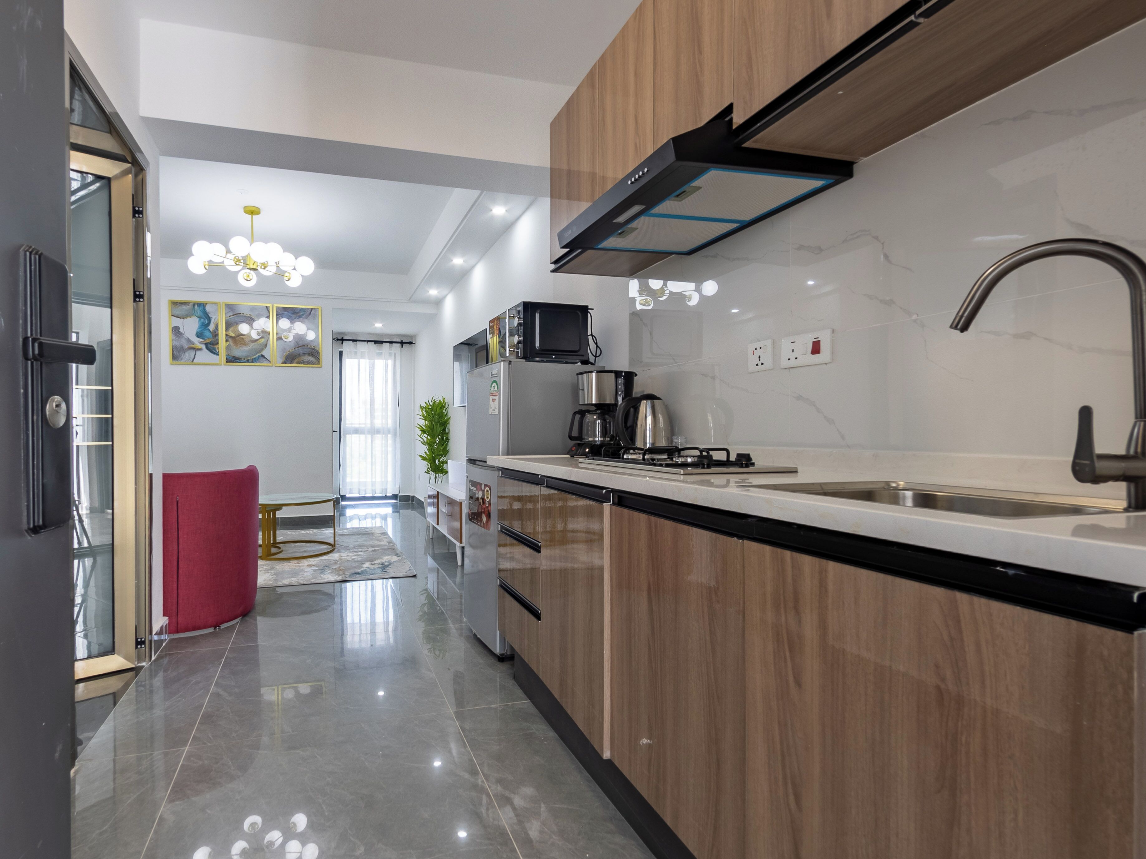 Apartamento luxo, vista para o rio | Cozinha privada