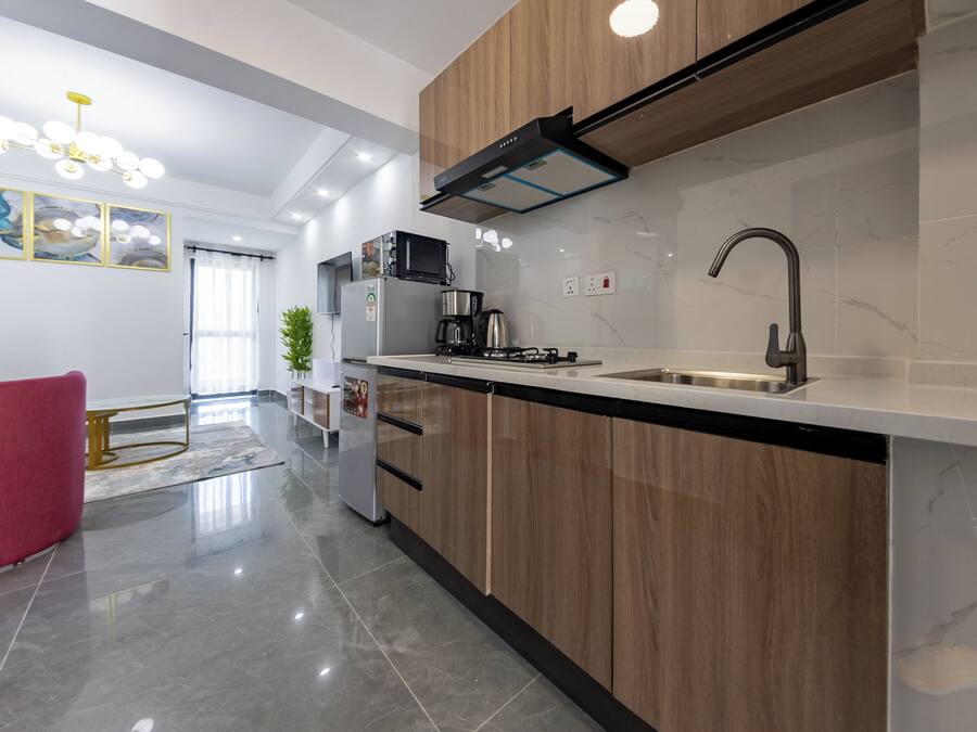 Apartamento Deluxe, vistas al río | Cocina privada | Hervidor eléctrico