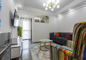 Living area - Erica Suites - Riverside 1BR Apartments (Nairobi)