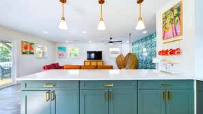 Interior - Steps away from private beach. Kids swings & beach supplies (Panama City Beach)