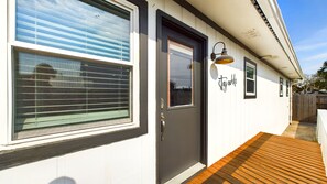 Exterior detail - Steps away from private beach. Kids swings & beach supplies (Panama City Beach)