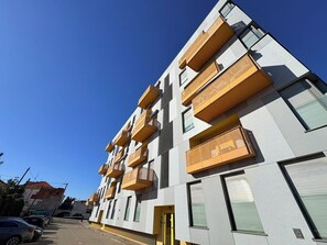 Departamento Deluxe, balcón, vista a la ciudad | Vista a la ciudad