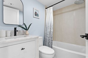 Hair dryer, towels