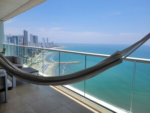 Apartment, Sea View | Terrace/patio -  H2 Bocagrande Vista al Mar-Bahía (Cartagena)