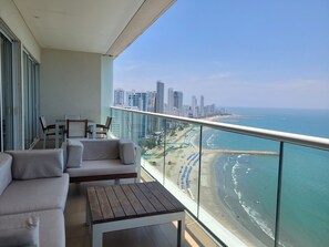 Apartamento, vista para o mar | Terraço/pátio