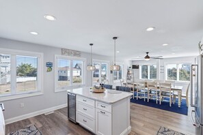 Fridge, microwave, oven, stovetop - Gorgeous like-new oceanside home w/ rooftop deck & stunning views! (South Nags Head)