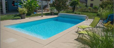 A heated pool
