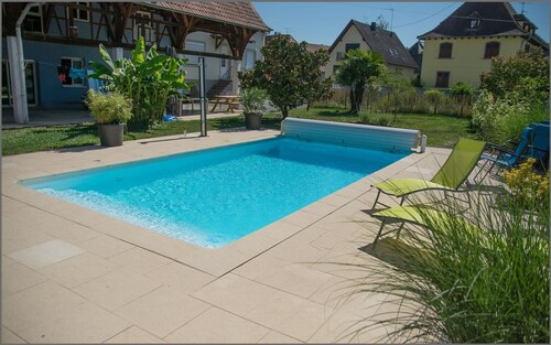 8-person house 125 m2 with swimming pool 15 KM from Europa Park ALSACE