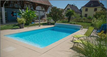 8-person house 125 m2 with swimming pool 15 KM from Europa Park ALSACE