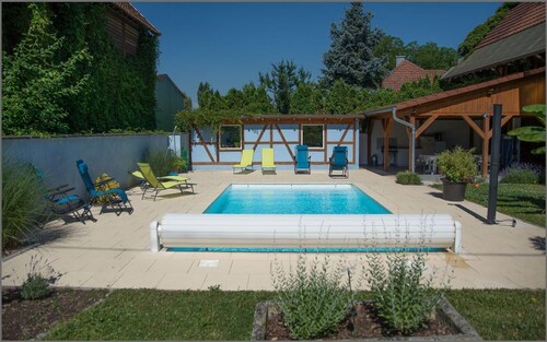 8-person house 125 m2 with swimming pool 15 KM from Europa Park ALSACE