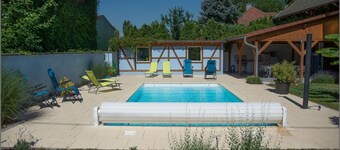 8-person house 125 m2 with swimming pool 15 KM from Europa Park ALSACE