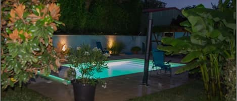 A heated pool