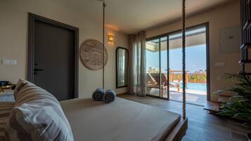 Superior-Doppelzimmer, Meerblick | Wohnbereich