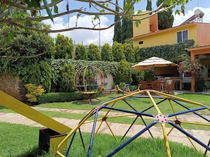 Deluxe Apartment, Patio, City View | Property grounds