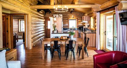 Log Cabin on the North Shore of Ennis Lake. Dramatic Views of the Madison Range