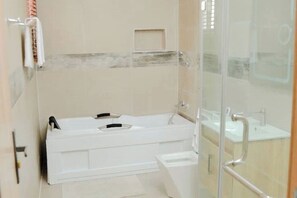 Shower, hair dryer