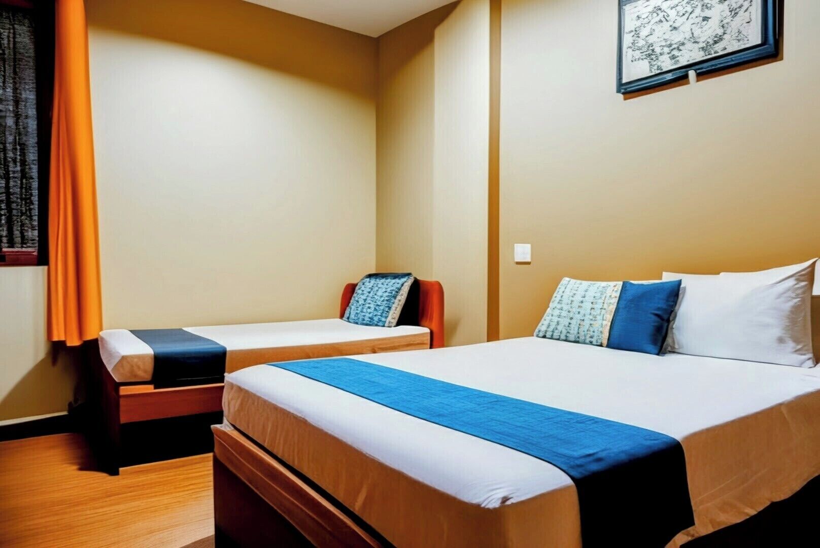 Classic Twin Room, Pool View | Desk, free WiFi, bed sheets