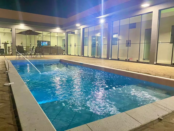 Una piscina climatizada