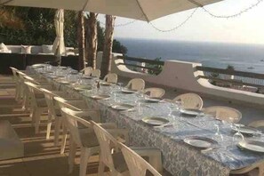 Außenbereich für Bankette