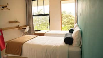 In-room safe, desk, laptop workspace, blackout drapes