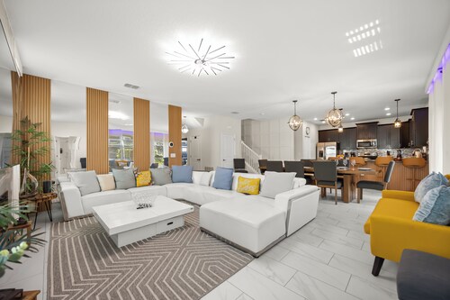Modern Luxury at Disney’s Doorstep: Stunning 6BR/6BA Villa at Champions Gate!