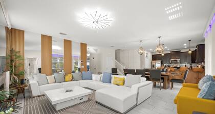 Modern Luxury at Disney’s Doorstep: Stunning 6BR/6BA Villa at Champions Gate!