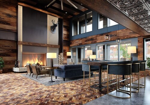 Breckenridge Hotel Room | King Bed & Private Bunks