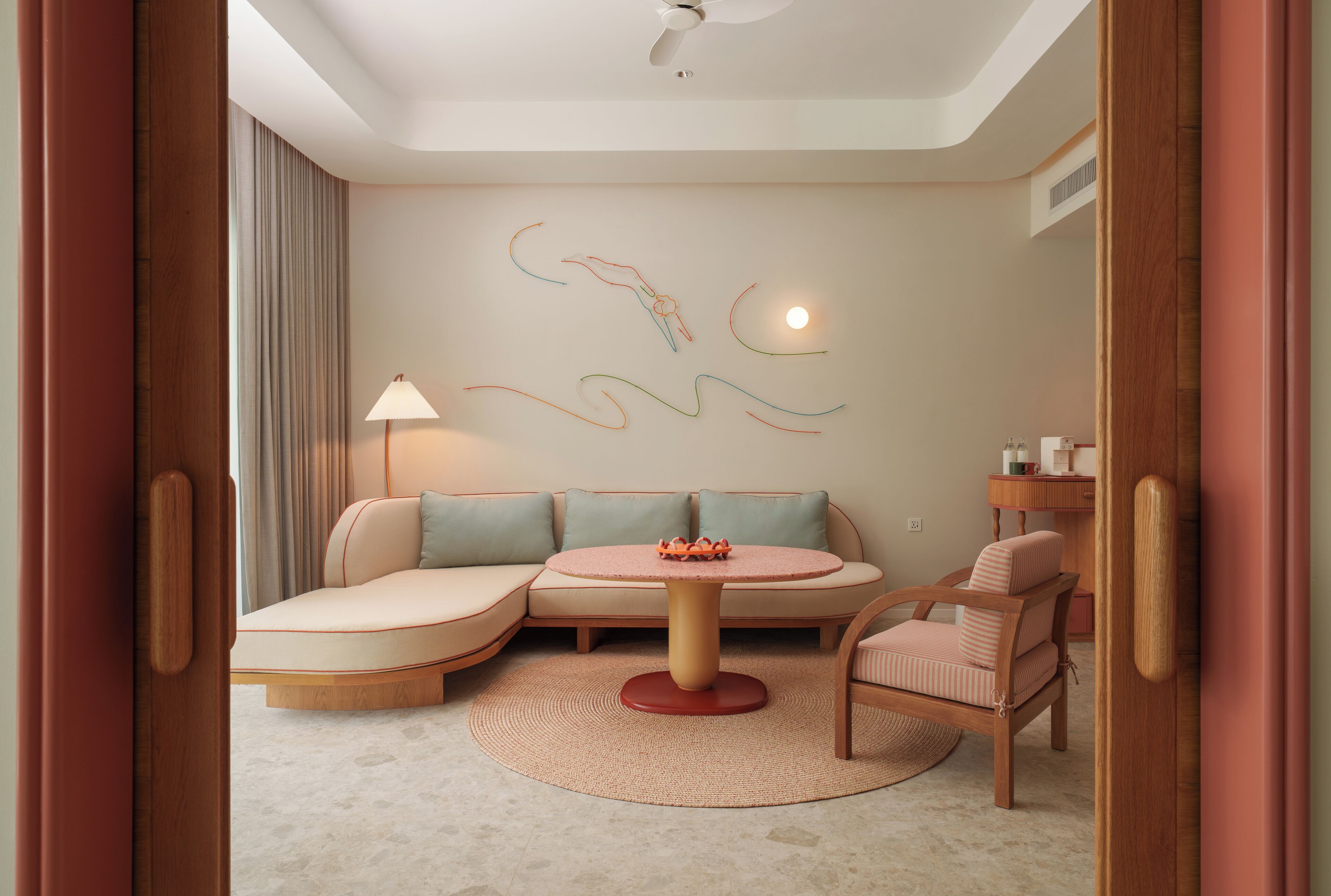 Deluxe Suite, 1 Bedroom, Private Pool, Ocean View | Living area