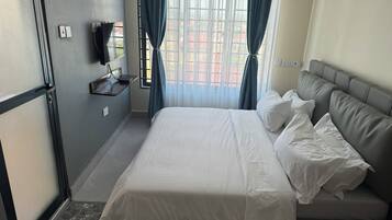 1 chambre, fer et planche Ă repasser, Wi-Fi, draps fournis