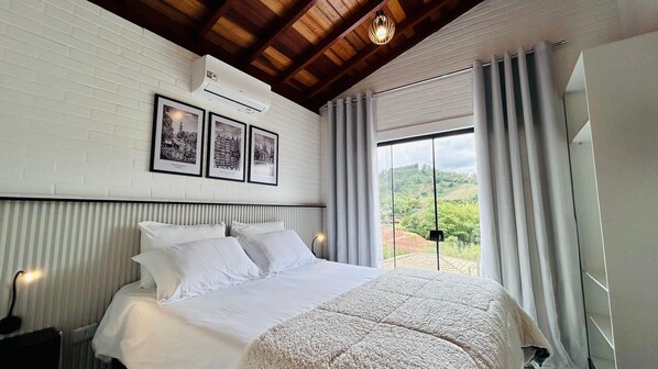 Mökki | 2 makuuhuonetta, ilmainen Wi-Fi