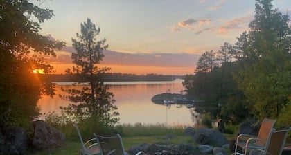 Charming 2-bedroom 2-bath cabin on beautiful Bear Island lake in Babbitt, MN.