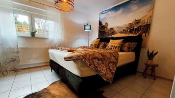 2 Schlafzimmer, Reisekinderbett, WLAN, Bettwäsche