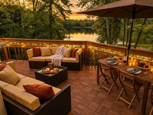 Lakefront Chalet with Private Pool, Hot Tub, Sauna