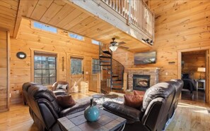 Smart TV, chimenea
