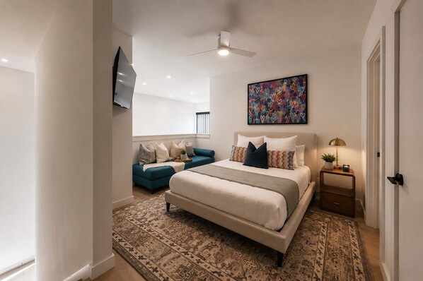 4 bedrooms, iron/ironing board, travel cot, WiFi