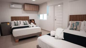Standard Quadruple Room | In-room safe, blackout drapes, iron/ironing board, free WiFi