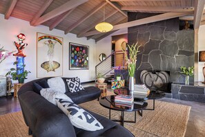 Smart TV, fireplace, printers