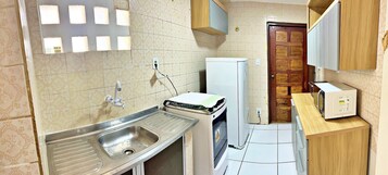 Apartamento | Cozinha privada | Liquidificador, toalhas de papel