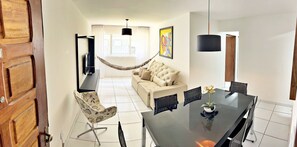 Apartment | Living area | 42-inch Smart TV with digital channels, Netflix, pay movies