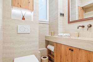 Hair dryer, towels, soap, toilet paper - Eiffel Tower Studio (Paris)