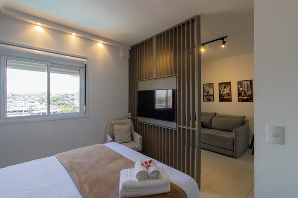 1 bedroom, WiFi, bed sheets - Alameda by Signature - GRU 516 (Jardim Flor da Montanha Guarulhos)