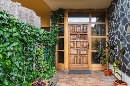 Exterior detail. Private Studio 'Can Mussol' with Terrace, Balcony and Wi-Fi