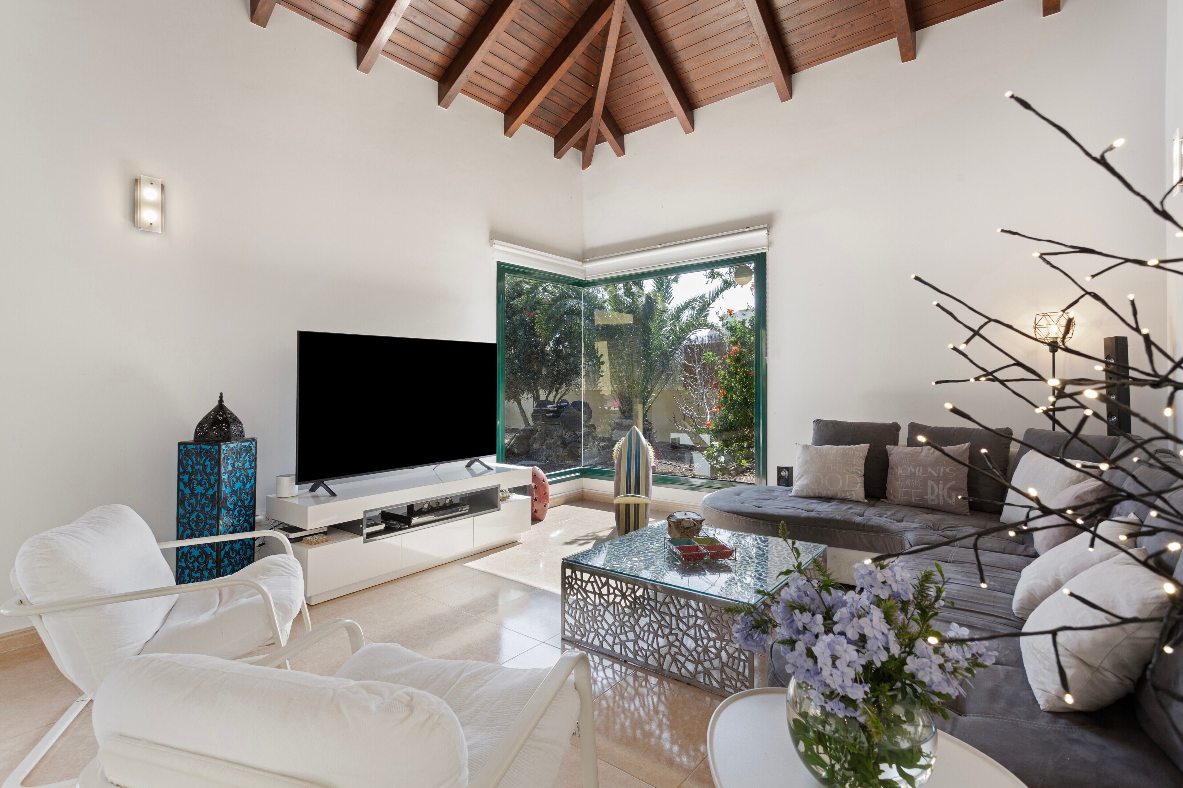 TV, DVD player, stereo