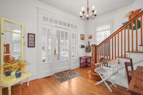 Moontide | Historic Cape Charles Home Walk to Beach & Park, Screened Gazebo + Pet Friendly