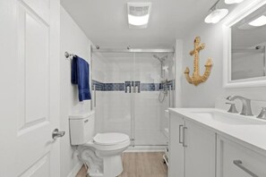 Hair dryer, towels