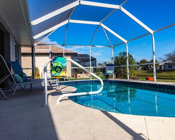 A heated pool