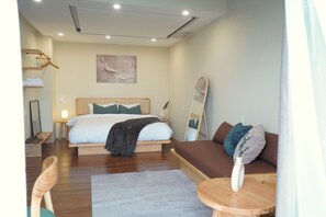 1 chambre, minibar, ameublement personnalisé, bureau