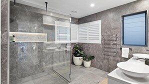 Shower, hair dryer