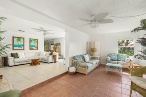 Smart TV - Private wooded 3BR/3BA house w/heated pool on canal just steps from beach (Cocoa Beach)