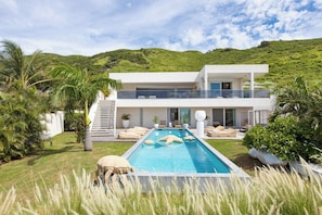 Pool - Vogue Art | Ocean View - Located in  Beautiful Grand Case with Private Pool (Cul-de-Sac)